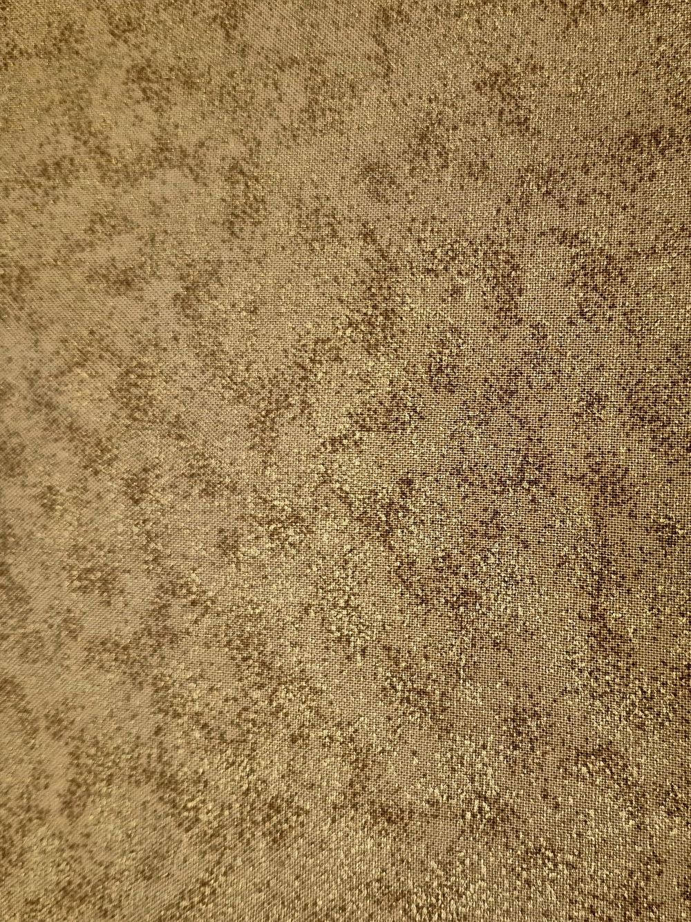 Shades of Beige and Gold Metallic Abstract Cotton Fabric 1 Yard David Textiles